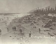 HUNTINGTON BEACH Surf City 1930's OIL WELLS DERRICKS Photo Print 949 11