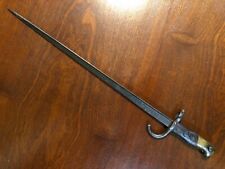 Pre-WW1 1870s 1880s French Army M1874 Gras Rifle T-Back Sword Bayonet RELIC picture