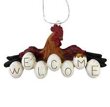 Midwest CBK Rooster Welcome Christmas Ornament Farming Chickens Country picture
