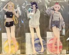 Hokkaido Gals Are Super Adorable BIG Acrylic stand Set of 3 Goods Japan NEW picture