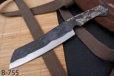 SHARDBLADE CUSTOM HAND FORGED RAILROAD SPIKE BLANK BLADE CHEF MEAT CLEAVER KNIFE picture