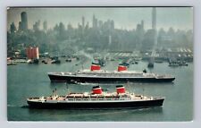New York City, S.S United States, S.S. America Luxury Liners, Vintage Postcard picture