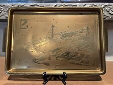 Vintage 1934  Chicago Century Of Progress Copper Tray picture