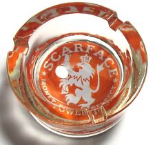 VINTAGE SCARFACE GLASS ASHTRAY picture