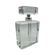 Sorelle Crystal Art Deco style Perfume Bottle VTG Large Fatice size picture