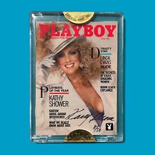 Playboy autographed Kathy Shower #1PY card Signed #8/50 picture