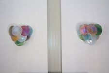 Fantastic pair sconces - 10 multicolored Murano alabaster Glasses picture