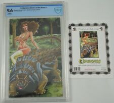 Cavewoman Sisters of the Arena #1 CBCS 9.6 rob durham special edition virgin COA picture