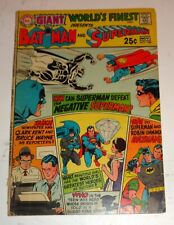 BATMAN SUPER-MAN WORLD'S FINEST #188 64 PAGE GIANT G-64  VG picture