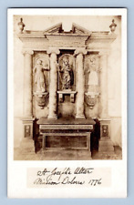 RPPC EARLY 1900'S. ST. JOSEPH ALTAR, MISSION DOLORES. POSTCARD. FF16 picture