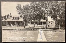Cottages Crooked Lake Oden Michigan RPPC 1950 picture