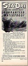 1959 Print Ad Sta Dri Leather Sportsman Boots Ranger Co Dallas,TX picture