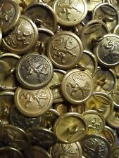WWI German Bavarian Brass finish 21MM RIGHT FACING buttons by the each picture
