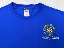 Navy Mom Embroidered Mother USA Military Shirt Vintage United States Naval picture