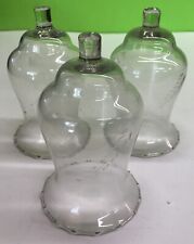Vintage Clear Glass Votive Candle Cup Sconce w/Grommet lot of 3 picture