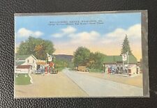 Wyalusing PA Wellco-Mobil Gas Station c1940 Garage Service Unused Penna Postcard picture