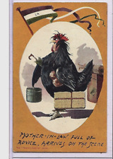 Woman Suffrage Postcard - Vive La Suffragette Mother-in-Law Dressed as Rooster picture