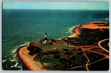 Long Island Montauk Point Lighthouse - Vintage Postcard - Unposted picture