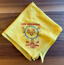 STAFF Lake Arrowhead Scout Camp Los Angeles Area Council Neckerchief California picture