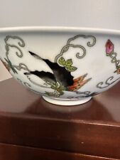 Vintage Chinese Hand painted Porcelain Bowls (5)  Butterfly And Flower Pattern picture
