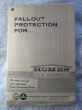 Vintage Fallout Protection For Homes, Department Of Defense Booklet 1967 picture