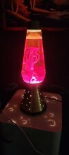 Vtg 1970s 17” Red & Yellow Starlight Lava Lamp w/ Gold Base picture