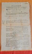 1818 NEW HAMPSHIRE PORTSMOUTH DOCUMENT JOSEPH BURGIN JUSTICE PEACE ROCKINGHAM picture