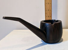 UNUSUAL Mid-Century Modern Large WOOD Wooden PIPE SHAPED ASHTRAY Pipe Rest MCM picture