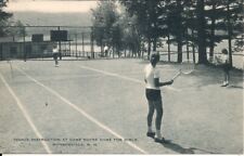 Munsonville NH Camp Notre Dame for Girls, Tennis,  1930-50 Artvue New Hampshire picture