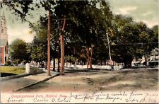 Milford MA Massachusetts, Congregational Park UDB 1906 Vintage Postcard picture