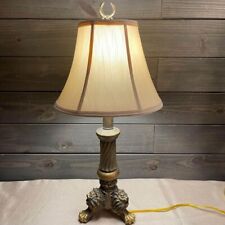 Vintage Gold Lion Footed Lamp picture
