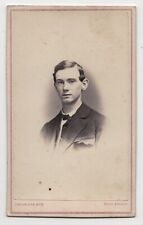 ANTIQUE CDV CIRCA 1860s FREDRICKS & CO. HANDSOME YOUNG MAN IN SUIT NEW YORK picture
