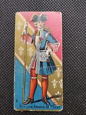1887 Kinney Tobacco Sweet Caporal Military Officer France 18th Century picture