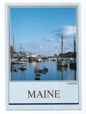 Camden Maine ME Postcard Boats Harbor picture