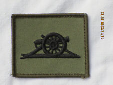 Royal Artillery Badge, Cannon, Black/Olive, 2 3/8x1 31/32in picture
