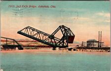 Vintage Postcard Jack Knife Bridge, Ashtabula, Ohio 1913 J31 picture