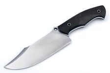 custom Handmade fighter knife black micarta handle picture