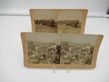 2 James M Davis Stereoview Cards South Africa #13817 & 13818 Nooigedacht Prison picture