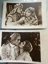 Set of 2 RARE Rudolph Valentino RPPC Vintage Postcards picture