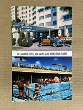 Postcard Miami Beach FL Florida Sagamore Hotel Pool Vintage PC picture