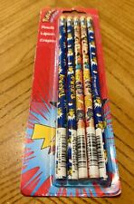 New Vintage 1999 Pokemon Pikachu 5ct Pencil Set FACTORY SEALED PACKAGE R2 picture
