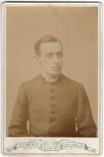 CIRCA 1890s CABINET CARD REVEREND HENRY McPAKE PREIST WHO WAS ROBBED AND KILLED picture