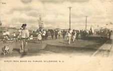 c1905 Scrap Iron Band on Parade, Wildwood, New Jersey Postcard - Very Rare picture