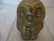 Vintage Brass Owl Made In Korea picture