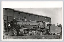 Atchison Topeka & Santa Fe Railroad Locomotive 1695 VTG RPPC Real Photo Postcard picture