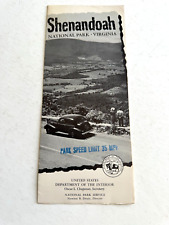 Vintage Travel Brochure Shenandoah National Park Service Virginia 1949 picture
