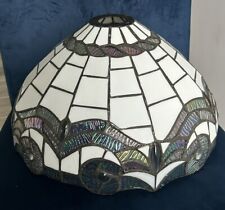 Large Lamp Shade Replacement white  Baroquer Style Stained Glass Lampshade picture
