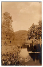 RPPC 1924 Pond Scene, East Thetford, Vermont picture