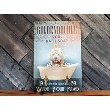 Goldendoodle And Co Bath Soap Sign - 8in x 12in picture
