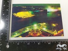 Niagara Falls Illuminated Ontario Canada General View VTG Postcard  picture